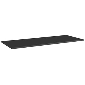Hochglanz Schwarz Bücherregal Bretter 100x40 cm, 4er Set
