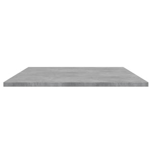 Betongraue Bücherregal-Bretter, 4er-Set
