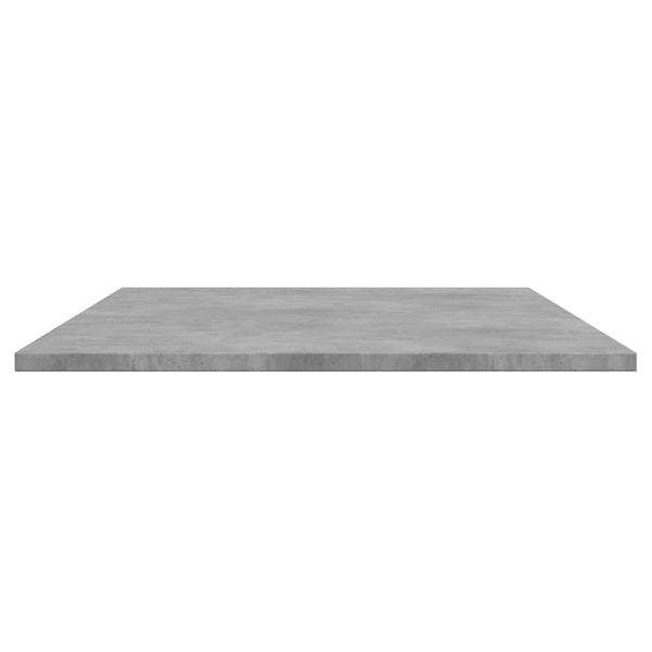 Betongraue Bücherregal-Bretter, 4er-Set