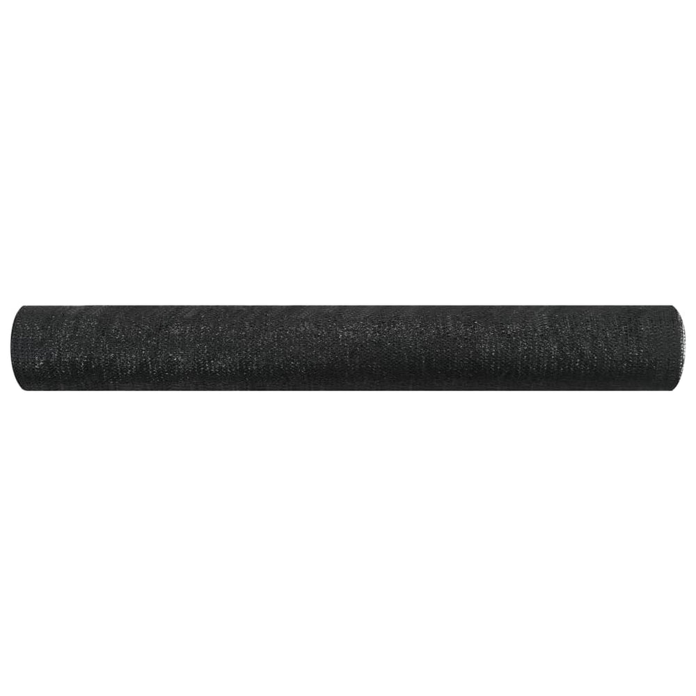 vidaXL Fence Screen Black 1.2x10 m HDPE 75 g/m²