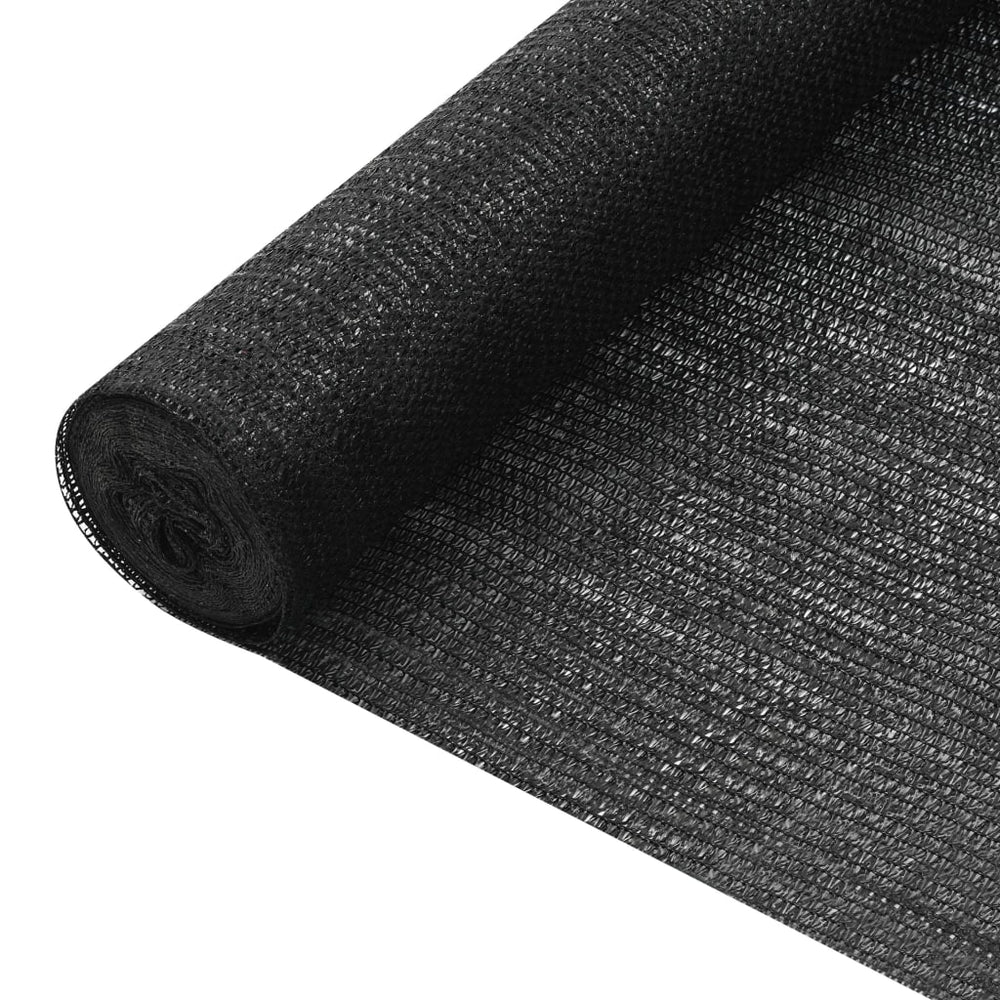 vidaXL Fence Screen Black 2x50 m HDPE 75 g/m²