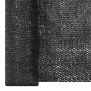 Zaunblende Schwarz 1,2x25 m HDPE 150 g/m²