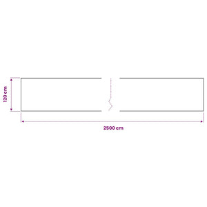 Zaunblende Grün 1,2x25 m HDPE 150 g/m²