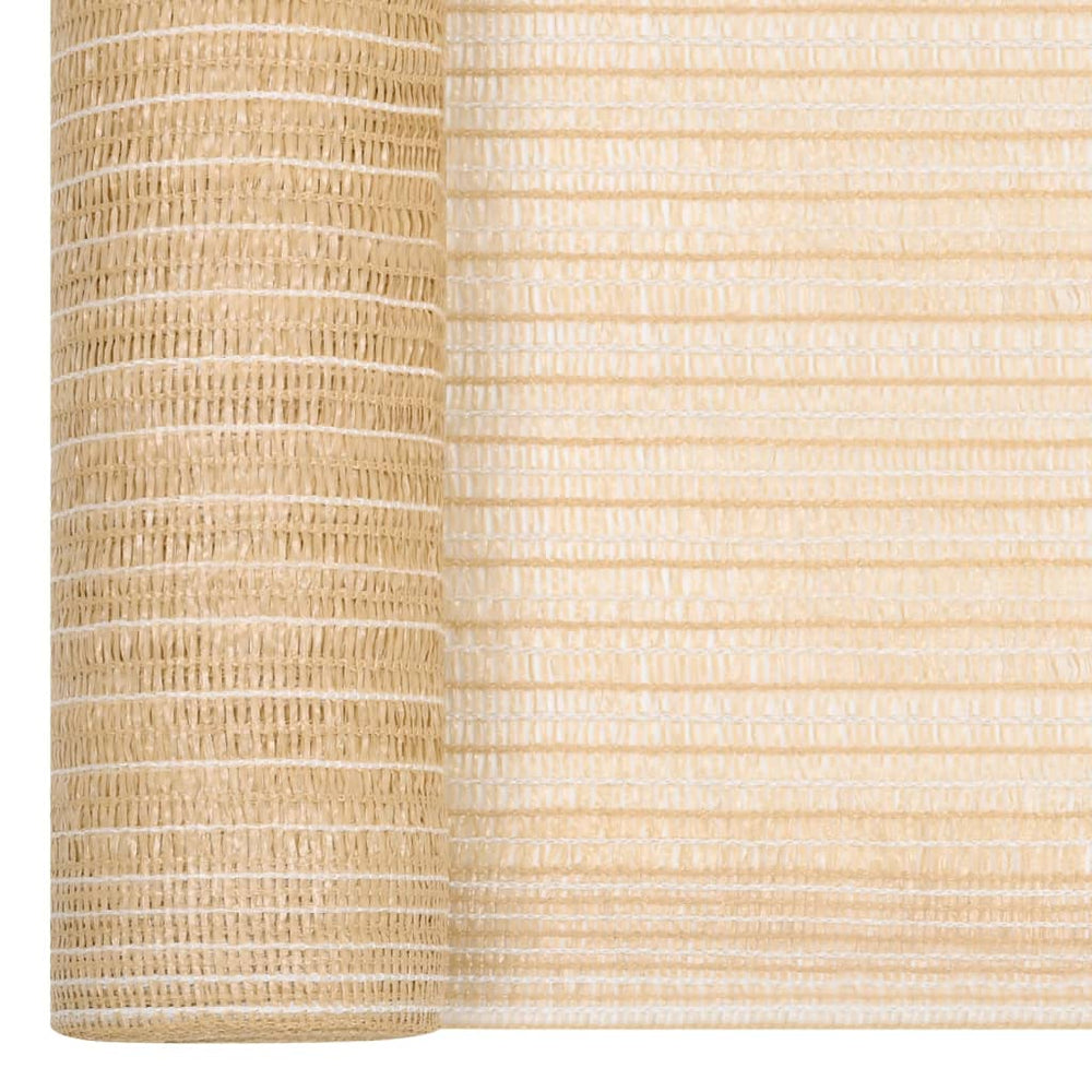 vidaXL Balcony Screen Beige 1.5x10 m HDPE 75 g/m²