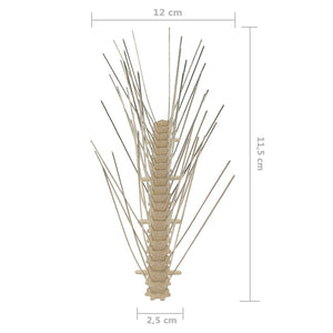 6-tlg. Vogelabwehr-Spikes-Set 3 m Kunststoff 5-reihig