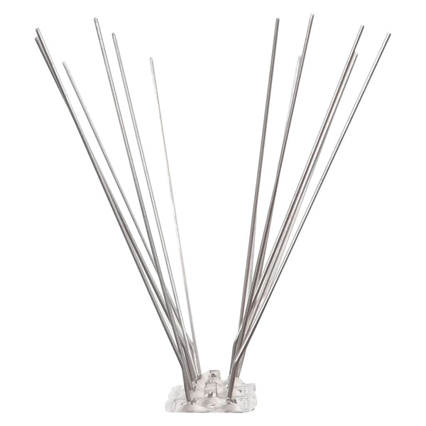 20-tlg. Taubenabwehr Spikes-Set Edelstahl 10 m 4-reihig