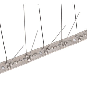 20-tlg. Taubenabwehr Spikes-Set Edelstahl 10 m 4-reihig