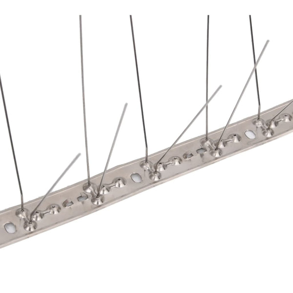 20-tlg. Taubenabwehr Spikes-Set Edelstahl 10 m 4-reihig