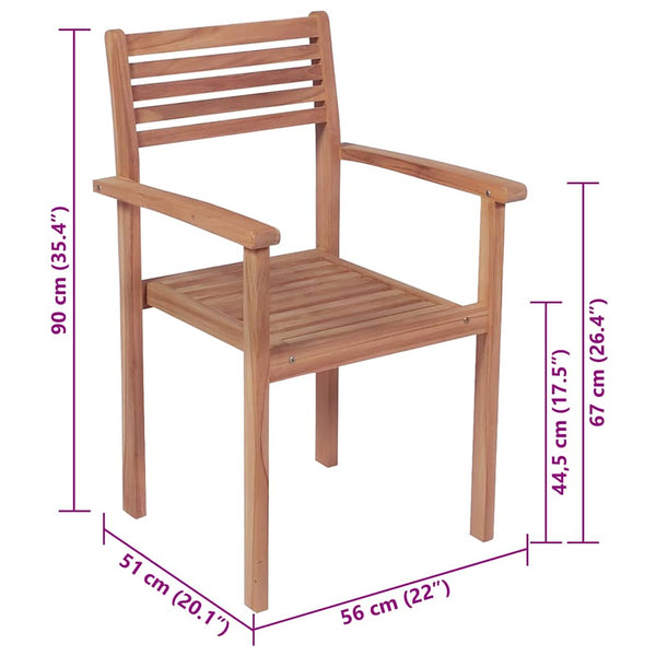 Gartenstühle 2 Stk. mit Anthrazit Kissen Massivholz Teak