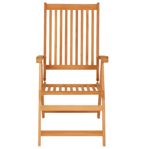 vidaXL Chaises de jardin 2 pcs avec coussins crème en teck massif