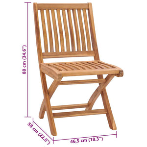 Gartenstühle 2 Stk. mit Taupe Kissen Teak Massivholz
