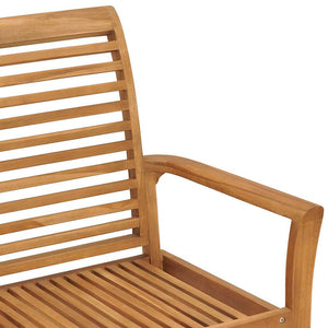 vidaXL Banc de jardin avec coussin taupe 112 cm en teck massif