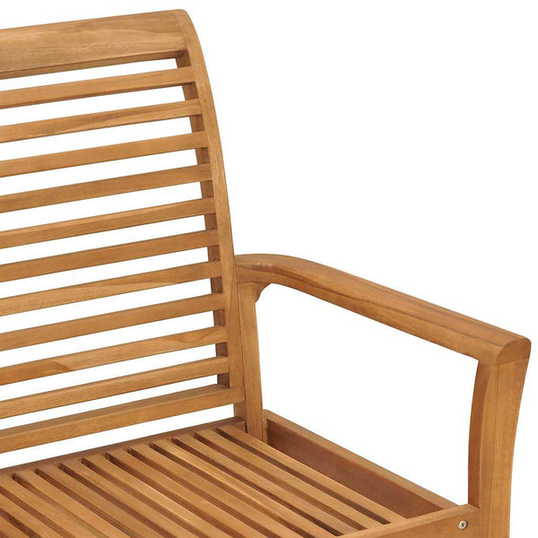 vidaXL Banc de jardin avec coussin taupe 112 cm en teck massif