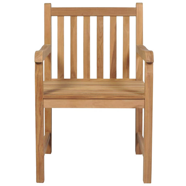 vidaXL Chaises de jardin 2 pcs avec coussins bordeaux Bois de teck massif