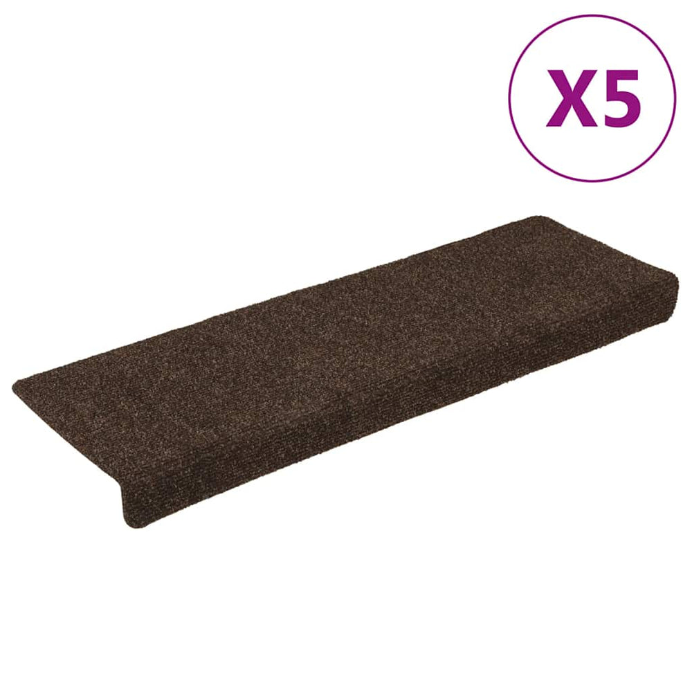Selbstklebende Stufenmatten Braun 15er Set