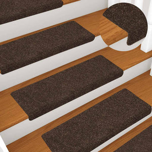Selbstklebende Stufenmatten Braun 15er Set