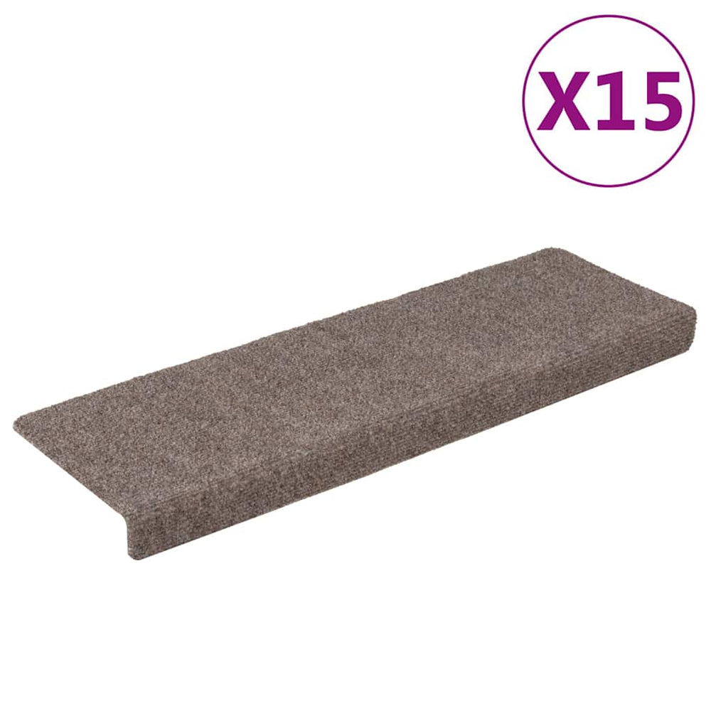 Selbstklebende Stufenmatten Beige 15 Stk.