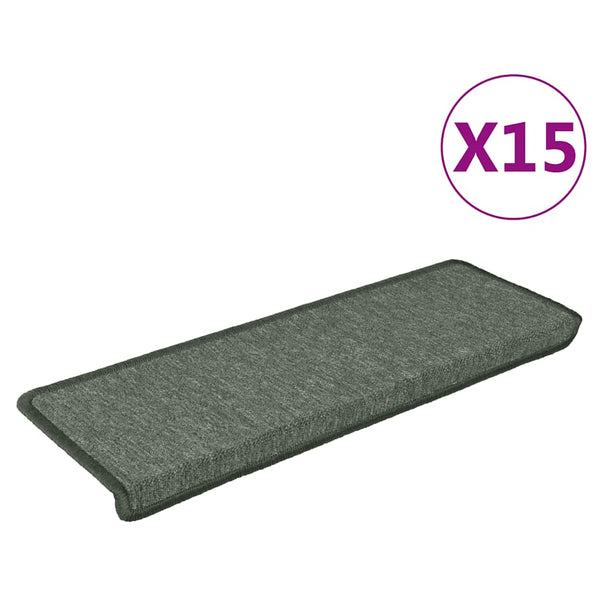 Dunkelgrüne Stufenmatten, 15er Set