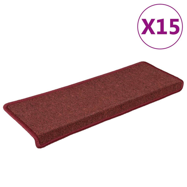 Bordeaux Stufenmatten 65x21cm, 15er Set