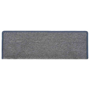 Treppenmatten Hellgrau und Blau 15er Set