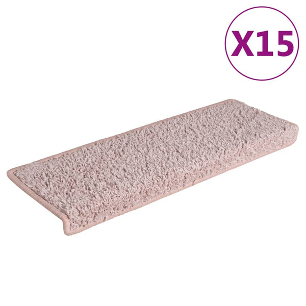 Hellrosa Stufenmatten 15er Set 65x21cm