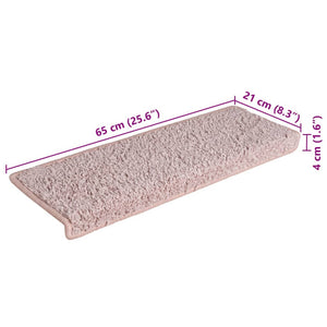 Hellrosa Stufenmatten 15er Set 65x21cm