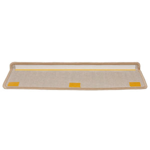 vidaXL Tapis de marche 15 pcs. 65x21x4 cm Or Bord rectangulaire