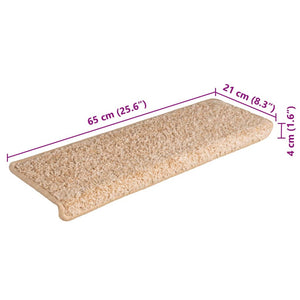 vidaXL Tapis de marche 15 pcs. 65x21x4 cm Or Bord rectangulaire