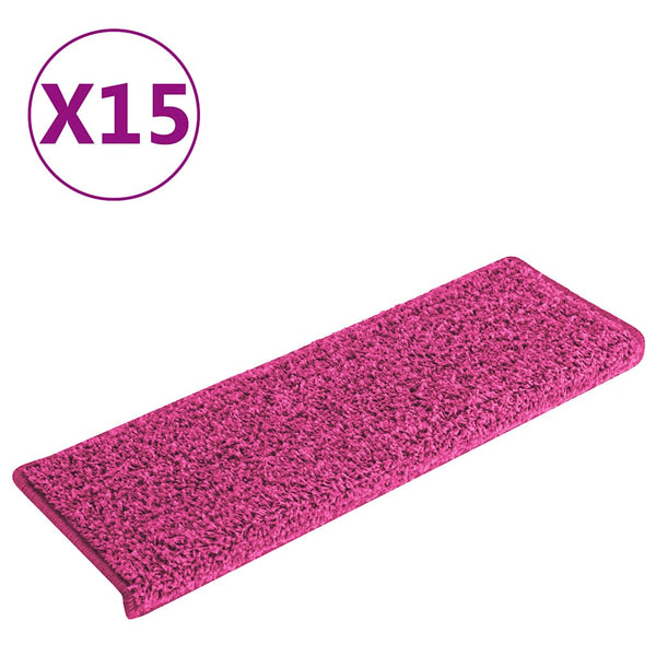 Rosa Stufenmatten 65x21cm, 15er Set