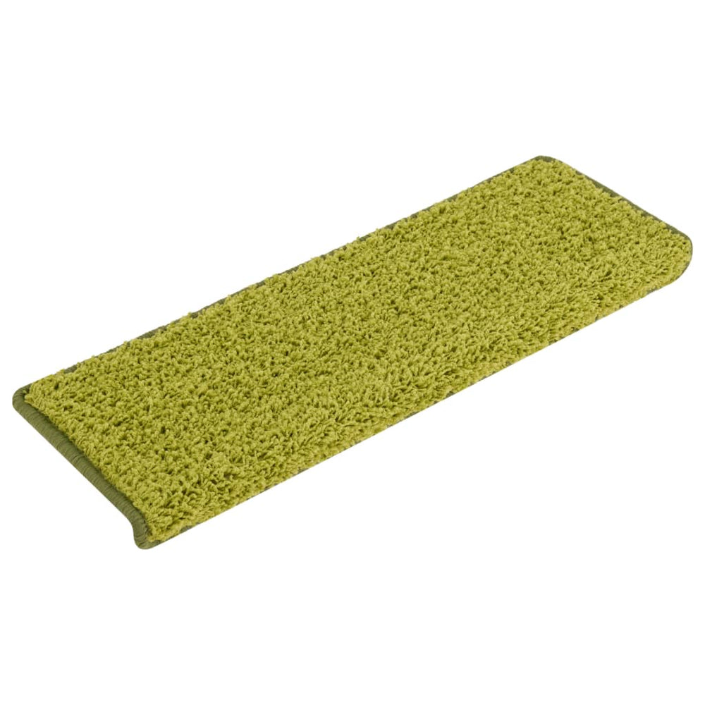 Grüne Treppenmatten 65x21cm, 15er Set