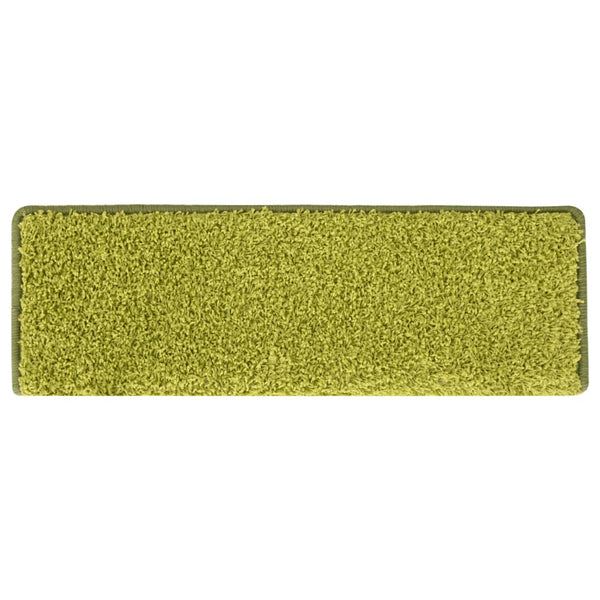 Grüne Treppenmatten 65x21cm, 15er Set