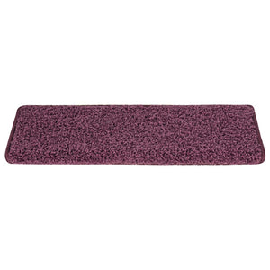 Dunkelviolette Stufenmatten 15er Set 65x21cm