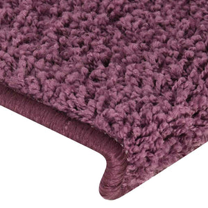 Dunkelviolette Stufenmatten 15er Set 65x21cm