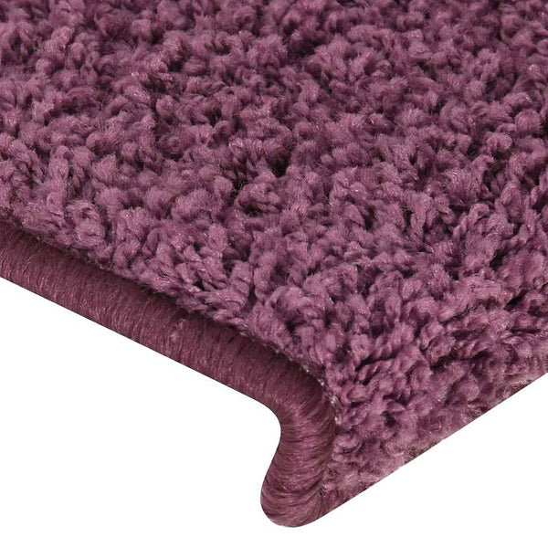 Dunkelviolette Stufenmatten 15er Set 65x21cm