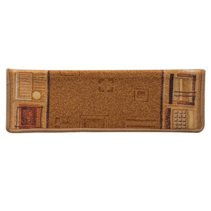 Selbstklebende Treppenmatten Beige, 15er Set
