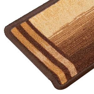 Selbstklebende Treppenmatten Braun 15 Stk. 65x21cm