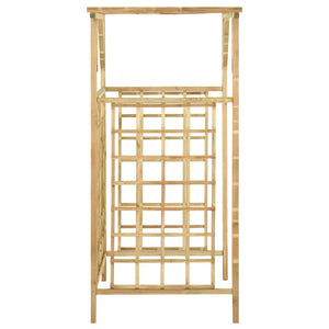 Pergola für 2 Mülltonnen Kiefernholz Imprägniert