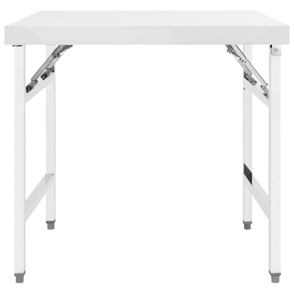 Klappbarer Edelstahl Küchenarbeitstisch 85x60 cm