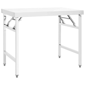 Klappbarer Küchentisch Edelstahl 100x60