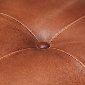 vidaXL Chaises cantilever 6 pcs Cuir véritable Marron