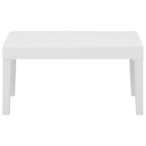 6-tlg. Garten-Lounge-Set mit Auflagen Kunststoff Weiß