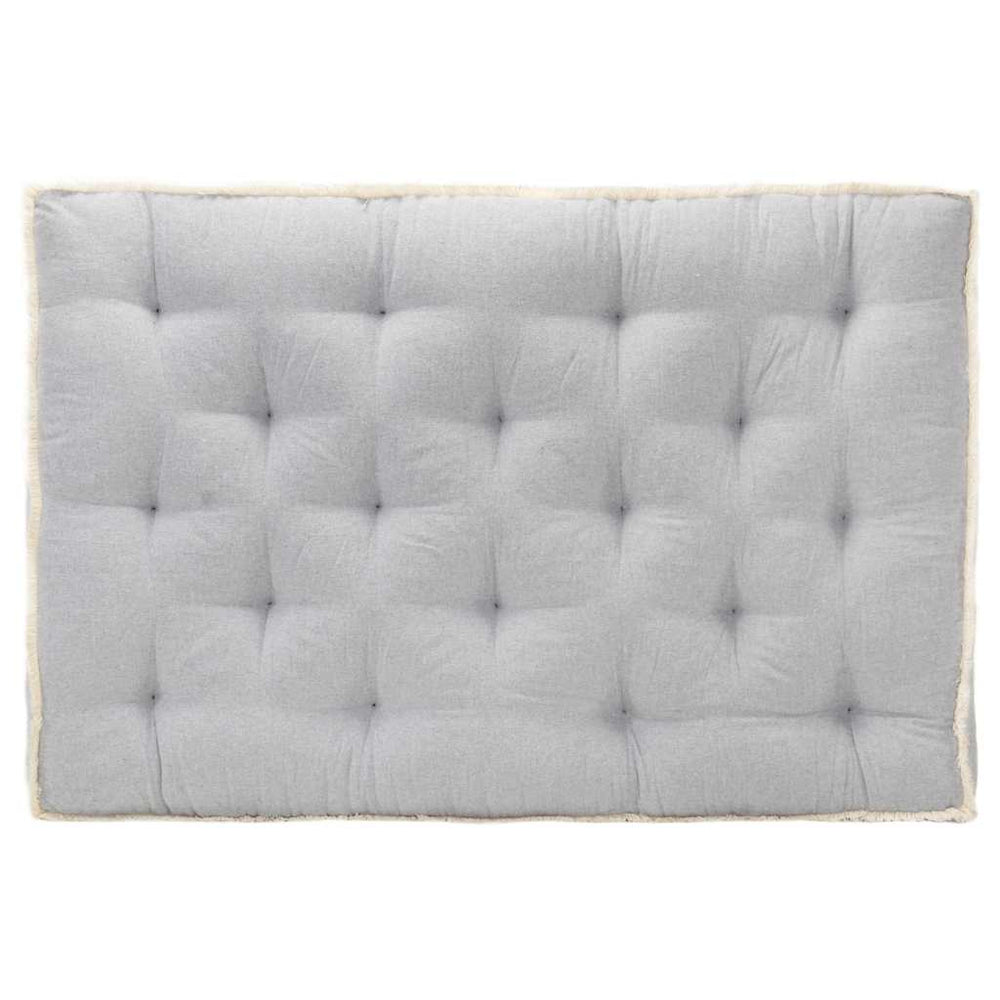 vidaXL Coussin de canapé palette gris 120x80x10 cm