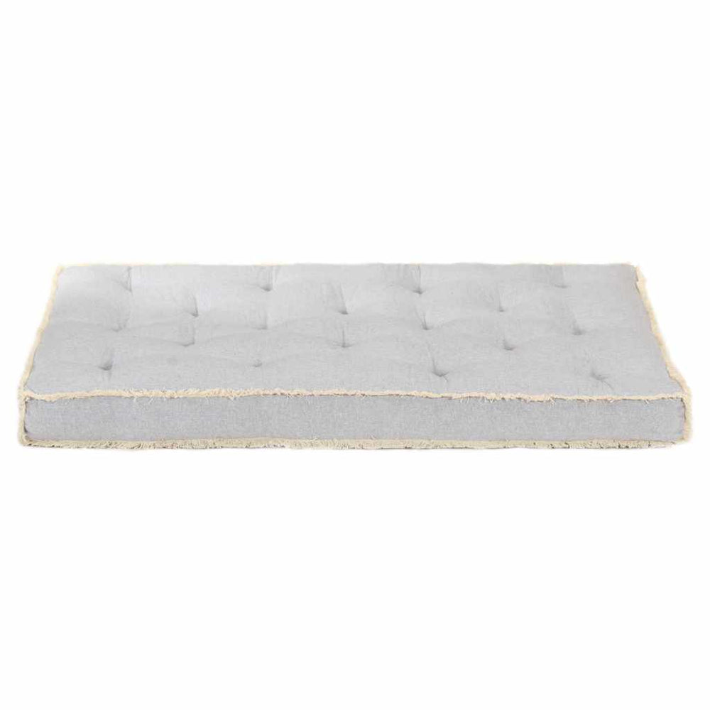 vidaXL Coussin de canapé palette gris 120x80x10 cm