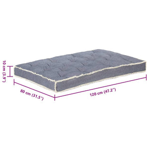 Palettensofa-Kissen Blau 120x80x10 cm