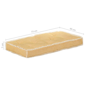 Palettensofa-Kissen Gelb 73x40x7 cm
