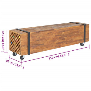 TV-Schrank Teakholz 110 cm