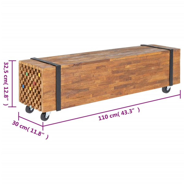 TV-Schrank Teakholz 110 cm