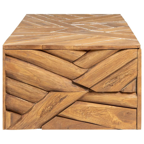 Couchtisch Erosion Teak Massivholz 110 cm