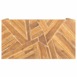 Couchtisch Erosion Teak Massivholz 110 cm
