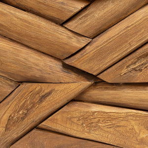 Couchtisch Erosion Teak Massivholz 110 cm